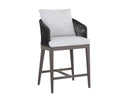 Smoke Grey Copacabana Marble Counter Stool Capri by Matho Sun