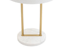 White Marble Matte White Table Lamp Kezna by Matho Sun, view 3