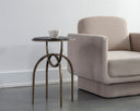 Black Marble End Table Alicent by Matho Sun, view 5