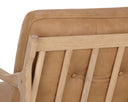 Light Oak Sahara Camel Leather Lounge Chair Gilmore by Matho Sun, view 8