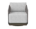 Warm Grey Gracebay Light Grey Armchair Allariz Swivel by Matho Sun, view 2