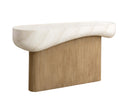 Travertine Look Cream Console Table Oreste by Matho Sun
