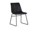 Antique Black Dining Chairs set of 2 Cal by Matho Sun
