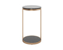 Antique Brass End Table Benjamin by Matho Sun, view 2