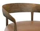 Tan Leather Counter Stool Zanatta by Matho Sun, view 5