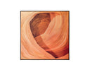 48" X 48" Black Floater Frame Nature Canyon Dreams Ii by Matho Sun