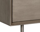Antique Silver Ash Grey Nightstand Emery by Matho Sun, view 5
