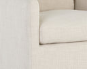 Effie Linen Dining Armchair Glenrose Wheeled by Matho Sun, view 5