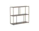 Medium Antique Brass Bookcase Eiffel Low by Matho Sun, view 2