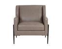 Alpine Grey Leather Lounge Chair Talula by Matho Sun, view 2