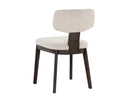 Dark Brown Dove Cream Dining Chairs set of 2 Rickett by Matho Sun, view 4