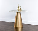 Gold 35.5" Bistro Table Damon by Matho Sun, view 5