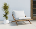 Natural Stinson White Lounge Chair Bari by Matho Sun, view 6