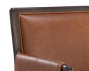 Brown Shalimar Tobacco Leather Dining Armchair Mauti by Matho Sun, view 6