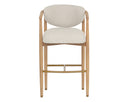 Light Oak Monument Oatmeal Barstool Sigrid by Matho Sun, view 2