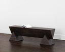 Dark Brown Bench Gregor by Matho Sun, view 4