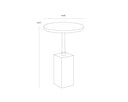 Marble Look Sage End Table Mizani by Matho Sun, view 6