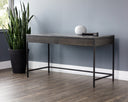Black Grey Marble / Charcoal Grey Desk Stamos by Matho Sun, view 4