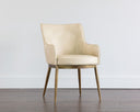 Bravo Cream Dining Armchair Franklin by Matho Sun, view 4