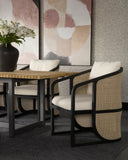 Charcoal Stinson Cream Dining Chair Palermo by Matho Sun, view 5