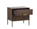 Antique Brass Dark Mango Nightstand Jade by Matho Sun, view 3