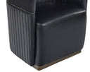 Abbington Black / Cantina Black Lounge Chair Genval Wheeled by Matho Sun, view 6