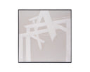 60" X 60" Black Floater Frame Abstract Breaking Barriers by Matho Sun