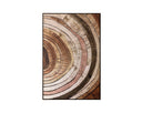 40" X 60" Deep Brown Floater Frame Nature Turning Point Iii by Matho Sun