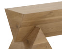 Rustic Oak Bench Gregor by Matho Sun, view 6