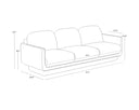 Meg Dark Brown Sofa Everton by Matho Sun, view 7