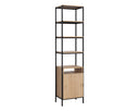 Small Rustic Oak Black Bookcase Ambrose Modular by Matho Sun, view 2