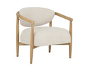 Light Oak Monument Oatmeal Lounge Chair Sigrid by Matho Sun