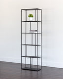 Small Black Bookcase Eiffel by Matho Sun, view 3