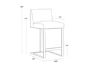 Stainless Steel Cantina White Counter Stool Dean by Matho Sun, view 5