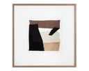 40" X 40" Medium Brown Frame Abstract Family Dynamics Ii by Matho Sun
