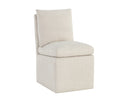 Effie Linen Dining Chair Glenrose Wheeled by Matho Sun