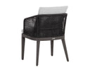Smoke Grey Copacabana Marble Dining Armchair Capri by Matho Sun, view 6