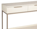 Champagne Gold Cream Console Table Rebel With Drawers by Matho Sun, view 6