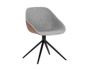 Cinnamon Brown / November Grey Dining Chair Mccoy Swivel by Matho Sun