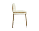 Geralt Linen Counter Stool Lathan by Matho Sun, view 3
