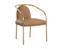 Milliken Cognac Dining Armchair Cicero by Matho Sun