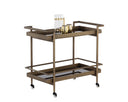 Antique Brass Bar Cart Livingston by Matho Sun