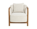 Dove Cream Lounge Chair Beatrice by Matho Sun, view 2