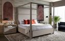 King Zenith Taupe Grey Bed Danette Canopy by Matho Sun, view 5