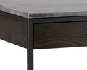 Black Grey Marble / Charcoal Grey Desk Stamos by Matho Sun, view 5