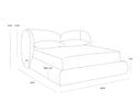 King Altro Cappuccino Bed Esme by Matho Sun, view 5