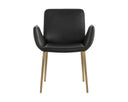 Bravo Black Dining Armchair Lucano by Matho Sun, view 2