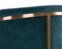 Gold Danny Teal Dining Armchair Marris by Matho Sun, view 8