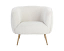 Copenhagen White Lounge Chair Amara by Matho Sun, view 2