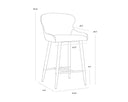 Bravo Black Counter Stool Evora by Matho Sun, view 7